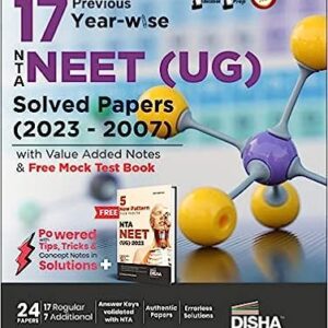 17 Previous Year-wise NTA NEET (UG) Solved Papers (2023 - 2007) with Value Added Notes & Free 5 Mock Tests Book 4th Edition  PYQs Question Bank