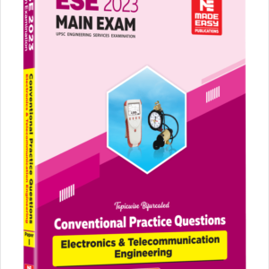 ESE 2023 Main Exam Practice Book  Electronics & Telecommunication Engineering Paper 1