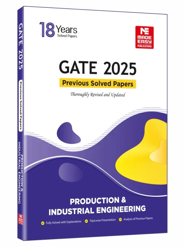GATE-2025 Production Engineering Previous Year Solved Papers