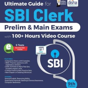 Ultimate Guide for SBI Clerk Prelim & Main Exams with 100+ Hours Video Course (9th Edition)